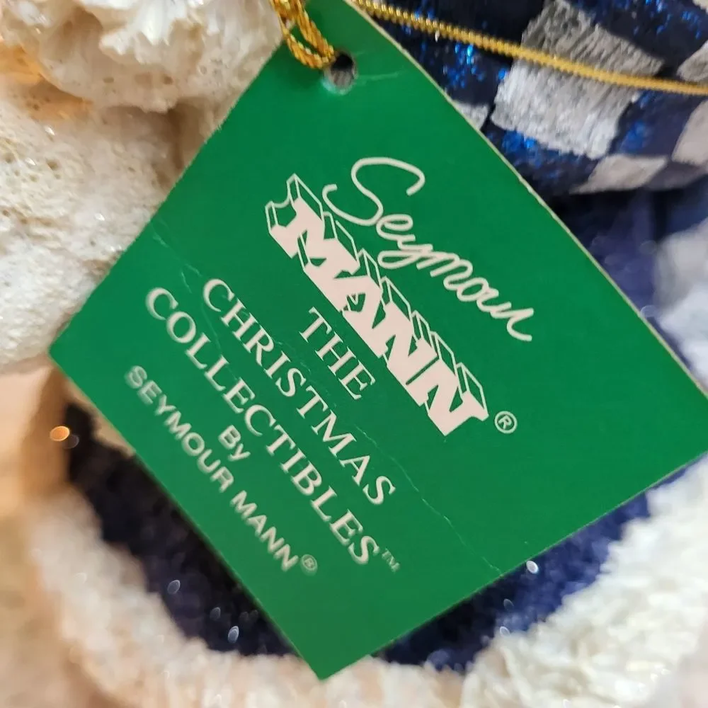 Collectible Fancy Snowman Rings Bell and Holds Gazing Ball